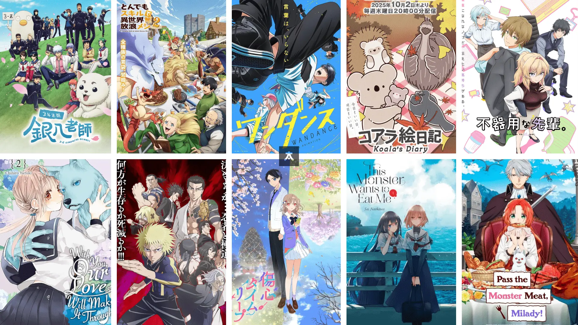 haftalık anime takvimi